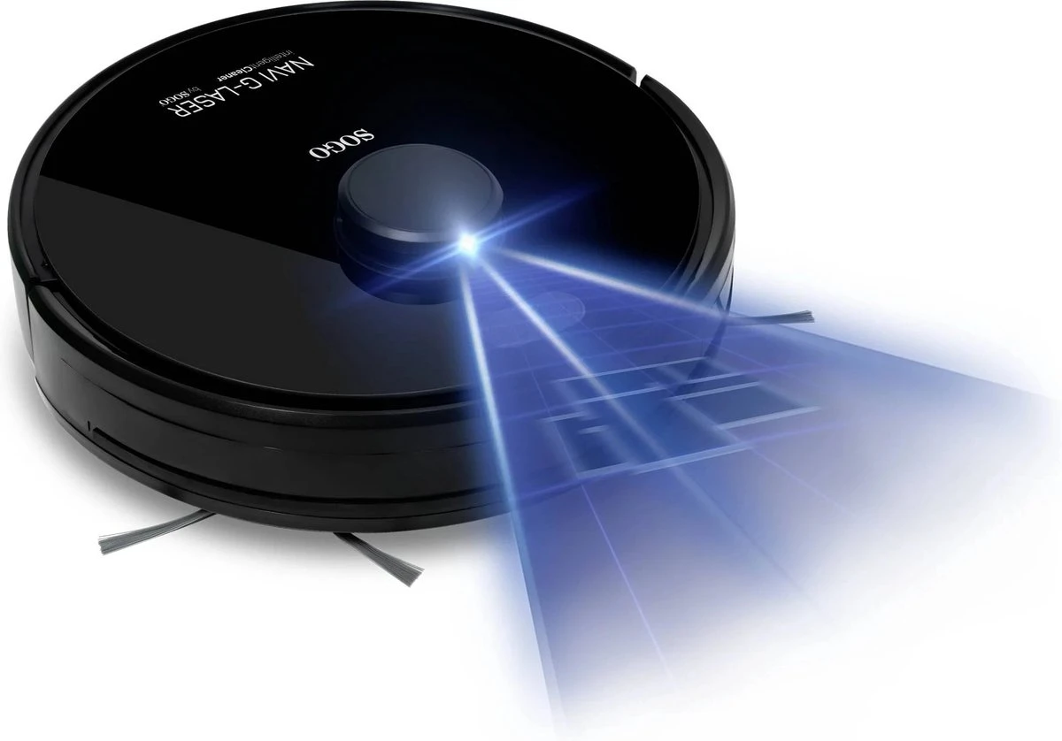 Sogo Navi G - Robot Aspirateur - Robot Aspirateur Avec Fonction De Nettoyage - Robot De Nettoyage Intelligent - Contrôle Via App - Zwart 7 Sogo Navi G - Robot Aspirateur - Robot Aspirateur Avec Fonction De Nettoyage - Robot De Nettoyage Intelligent - Contrôle Via App - Zwart – Image 5