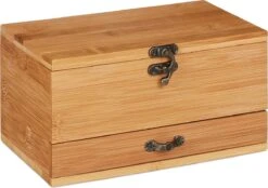 Boîte à Couture Relaxdays - Boîte à Couture - Boîte De Rangement Pour Outils De Couture - Bambou - Sans Contenu - Bois -Nettoyage Produits Boutique 1200x843