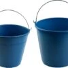 2x Seaux De Nettoyage Bleus / Seaux Ménagers 8 Et 16 Litres - Seaux Agri - Seau En Plastique / Plastique / Seau à Mousse Avec Poignée En Métal / Poignée 2 Pièces