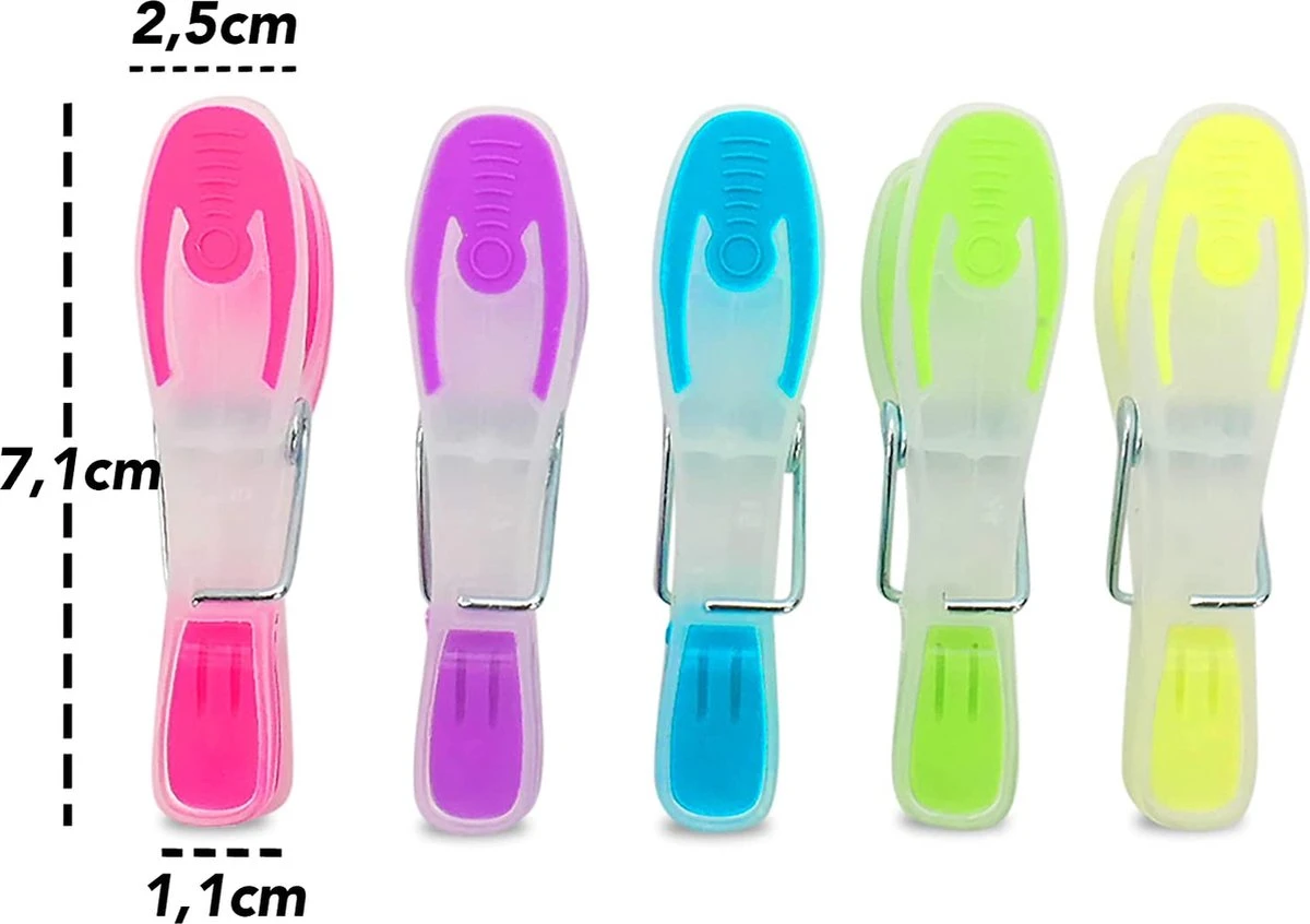 Épingles à Linge, Journaux, Lot De 50 Pinces à Linge, Pinces à Linge En Plastique Robuste Avec Partie Souple, Pied En Plastique Pour Corde à Linge, étendoir Ou étendoir, Pinces à Linge En Plastique 4 Épingles à Linge, Journaux, Lot De 50 Pinces à Linge, Pinces à Linge En Plastique Robuste Avec Partie Souple, Pied En Plastique Pour Corde à Linge, étendoir Ou étendoir, Pinces à Linge En Plastique – Image 2