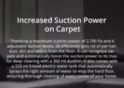 Aspirateur Robot 360 S8 Avec Fonction De Nettoyage - Avec Station De Charge - Système De Navigation Laser - Smart Control - Wit -Nettoyage Produits Boutique 1200x855