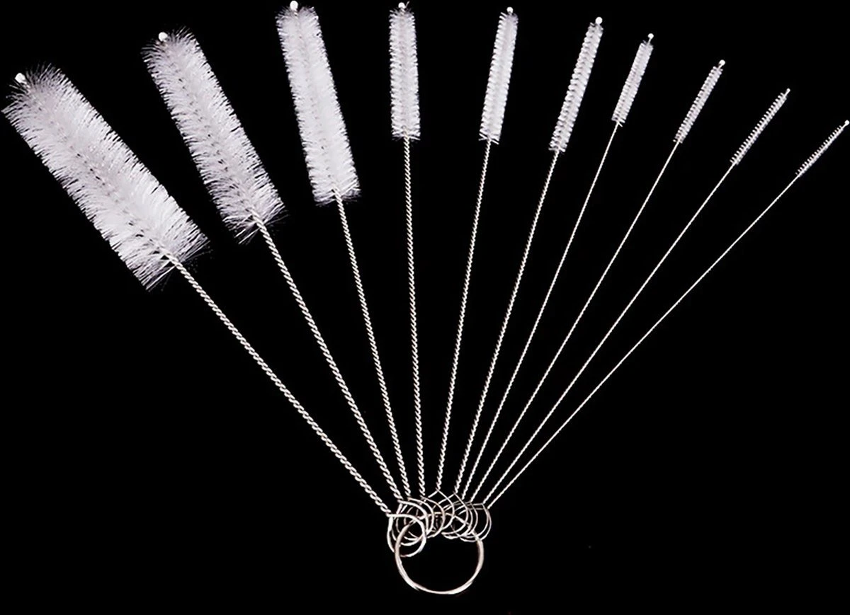 Brosses De Nettoyage | 10 Pièces | Nettoyage | Mini Brosses | Set| Nettoyant Pour Tubes | Nettoyant Pour Bouteilles | Raggers | Blanc 3 Brosses De Nettoyage | 10 Pièces | Nettoyage | Mini Brosses | Set| Nettoyant Pour Tubes | Nettoyant Pour Bouteilles | Raggers | Blanc