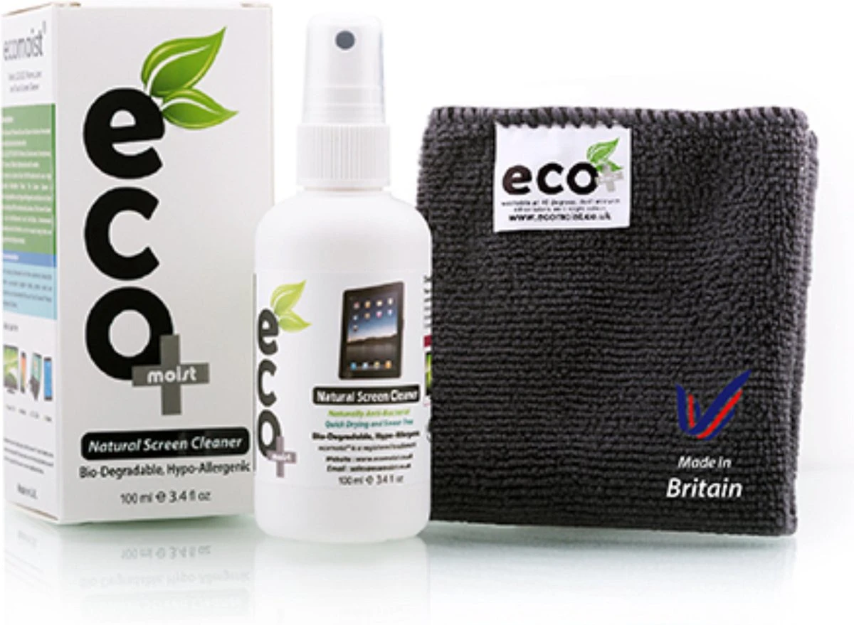Ecomoist Home Starter Kit - 4 Produits De Nettoyage 100% Naturels (rechargeables) Différents Pour Tous Vos écrans, électroménagers, Vitres Et Miroirs, La Voiture, ... (+ 6 Chiffons En Microfibre) 5 Ecomoist Home Starter Kit - 4 Produits De Nettoyage 100% Naturels (rechargeables) Différents Pour Tous Vos écrans, électroménagers, Vitres Et Miroirs, La Voiture, ... (+ 6 Chiffons En Microfibre) – Image 3