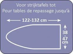 Simpex2005-Housse De Planche à Repasser En Coton Métallisé 140x55cm- Ensemble Bleu-complet Avec Couche De Mousse Et Feutre -Nettoyage Produits Boutique 1200x885
