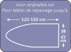 Bluvardi à Repasser Bluvardi - 140x55 Cm - Shellfish Pink- Ensemble Complet En Coton Métallisé Avec Mousse Et Feutre -Nettoyage Produits Boutique 1200x886