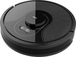 Kiam's - Aspirateur Robot - Aspirateur Robot Avec Fonction Serpillière - Avec Appli Et Station De Charge - Commande Vocale - Navigation - Sans Fil - Zwart -