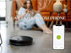 Phaseras Home E25 - Aspirateur Robot WiFi Avec Station De Charge - 2600PA - Jusqu'à 150 Minutes D'autonomie - Zwart -Nettoyage Produits Boutique 1200x902 2