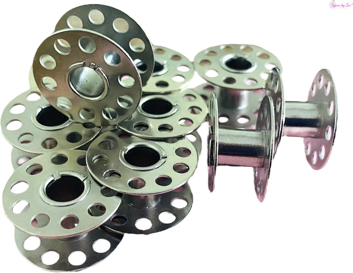 Bijoux By Ive - 10 Bobines De Machine à Coudre En Métal Adaptées à Presque Toutes Les Machines à Coudre 3 Bijoux By Ive - 10 Bobines De Machine à Coudre En Métal Adaptées à Presque Toutes Les Machines à Coudre