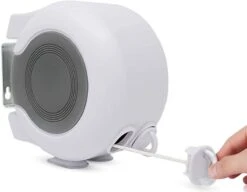 Corde à Linge Goodlux Extensible 30 Mètres - Fil De Corde à Linge - Corde à Linge En Rouleau - Fil à Laver Pour Usage Intérieur Et Extérieur