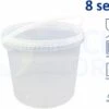 8 X Seau Rond Transparent Avec Couvercle - 5,5 Litres Avec Fermeture Garantie - Convient Au Congélateur Et Au Lave-vaisselle - Convient Aux Aliments Et Non Alimentaires - Produit Aux Nederland -Nettoyage Produits Boutique 1200x948 3