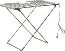 Etendoir à Chauffage électrique Alora - Argent - 20 Barres - étendoir - économe En énergie - Chauffage - Chauffable - Adapté Aux Enfants - Résistant Aux Pinces à Linge -Nettoyage Produits Boutique 1200x950