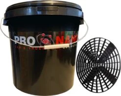 ProNano | Seau De Lavage ProNano Detailing Avec Grain | Seau Robuste Verrouillable, De Lavage Ou De Rinçage De 20 Litres Avec Grit Guard Et Couvercle !