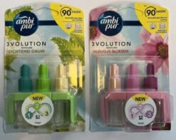 Ambi Pur Désodorisant électrique 3Volution Recharge Morning Dew + Touch Of Blossom