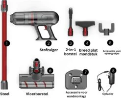 LooMar Stick Aspirateur Sans Sac Sur Batterie - Aspirateur Balai Sans Fil - Aspirateur Sans Sac Sans Fil - 3 Accessoires -Nettoyage Produits Boutique 1200x969