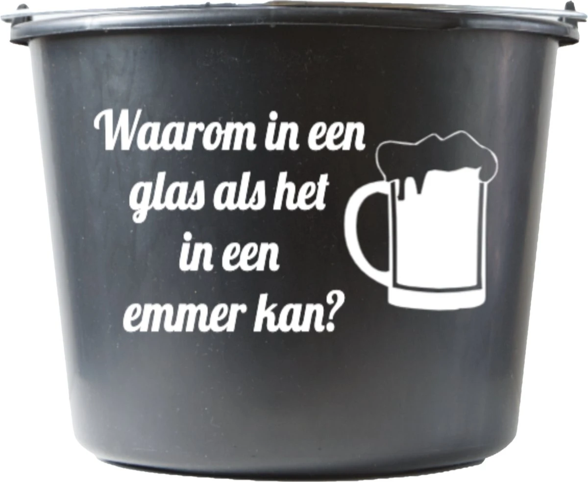 Seau – 12 Litres – Noir – Avec Texte : Bières Pourquoi Dans Un Verre Si Elle Peut être Dans Un Seau – Cadeau – Cadeau – Cadeau – Kado – Surprise 4 Seau – 12 Litres – Noir – Avec Texte : Bières Pourquoi Dans Un Verre Si Elle Peut être Dans Un Seau – Cadeau – Cadeau – Cadeau – Kado – Surprise – Image 2