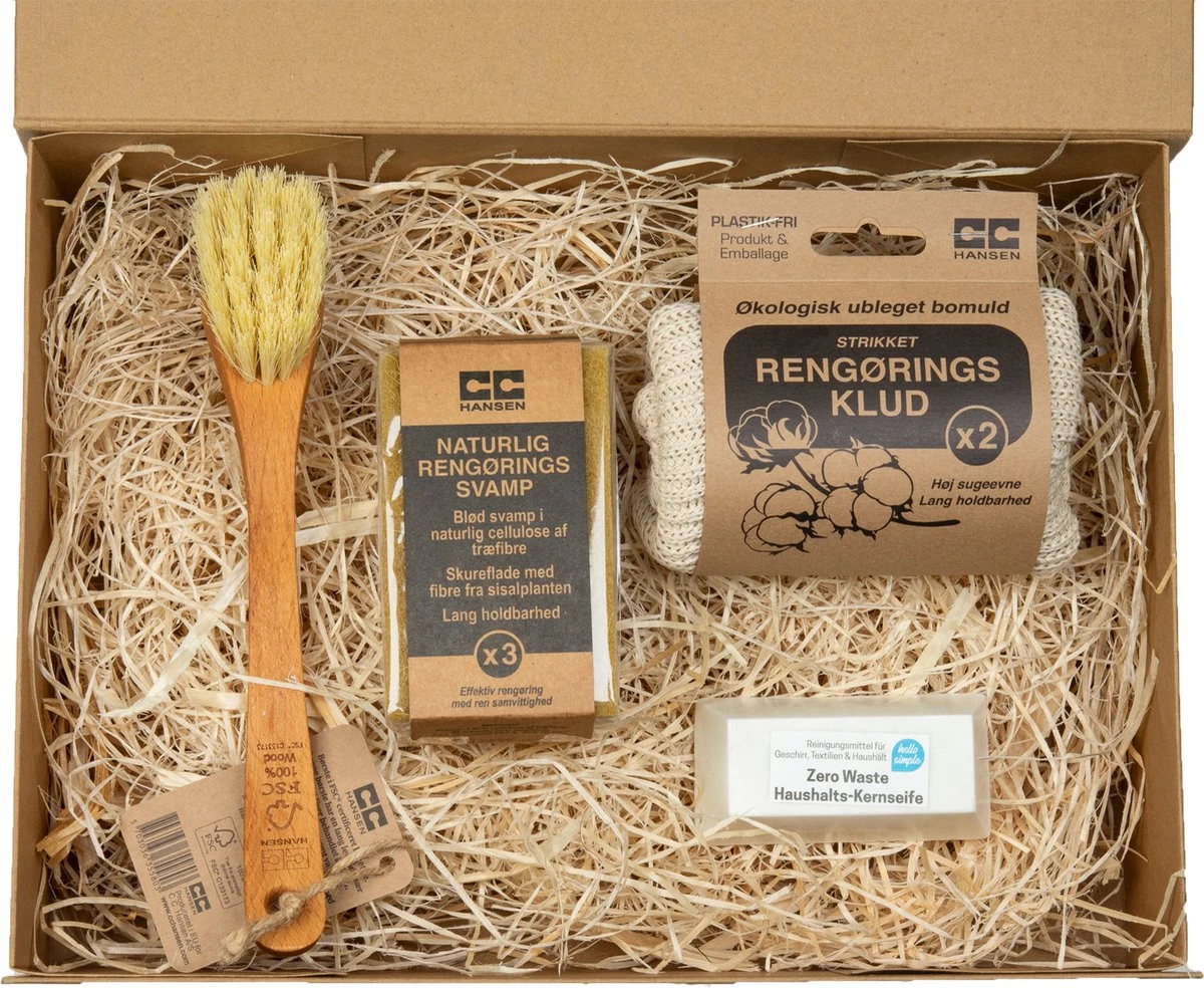 Pack Nettoyage écologique - Tampons à Récurer CC Hansen - 3 Pièces + Chiffons De Lingettes Démaquillantes Tricotés + Brosse à Vaisselle Dure & Savon Hello Simple Core 3 Pack Nettoyage écologique - Tampons à Récurer CC Hansen - 3 Pièces + Chiffons De Lingettes Démaquillantes Tricotés + Brosse à Vaisselle Dure & Savon Hello Simple Core