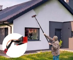 Manche Télescopique Avec Brosse Ensemble De 6 Pièces - Télescope Avec Brosse - Manche Télescopique Pour Le Nettoyage Des Vitres - Extensible Jusqu'à 4,6 Mètres - Avec Distributeur De Savon -Nettoyage Produits Boutique 1200x988 7