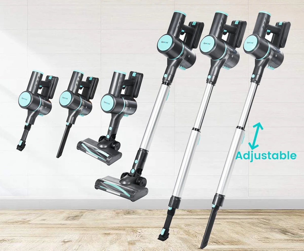 Aspirateur Balai RK Essentials 6 En 1 - Aspirateur Balai Sans Sac Sur Batterie - Best Seller Dustbuster - Aspirateur à Main Avec Poignée - Zwart - Blauw 8 Aspirateur Balai RK Essentials 6 En 1 - Aspirateur Balai Sans Sac Sur Batterie - Best Seller Dustbuster - Aspirateur à Main Avec Poignée - Zwart - Blauw – Image 6