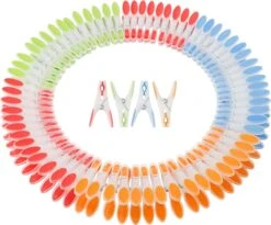 6 Boîtes/72 Pièces Pinces à Vêtements Solides Séchage à Linge Maison épingle à Linge Coupe-vent épingle à Vêtements Extra Groot Antidérapante Ergonomique En Caoutchouc Pinces à Linge Pour Corde à Linge Intérieur Extérieur