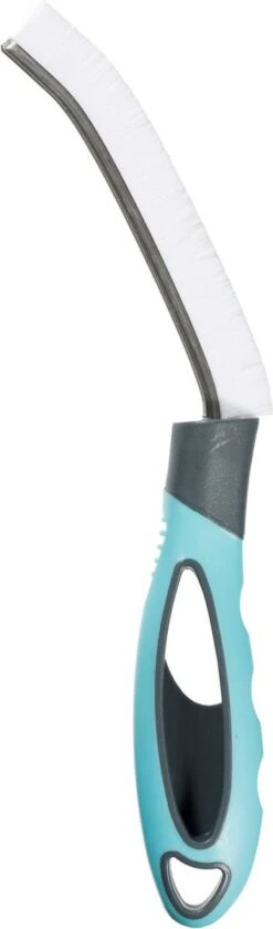 KZOO Brosse à Coulis Salle De Bain - Poils En Plastique - Poignée En Caoutchouc - Nettoyant Coulis Salle De Bain - 27 X 8 Cm