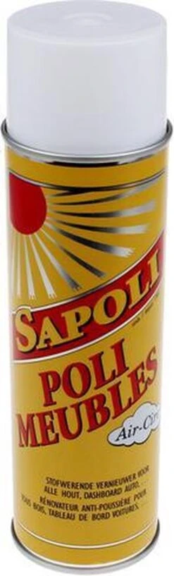 Sapoli Furniture Spray - SAPOLI - 500ML - ERES 38505 - Spray - Furniture Spray - Résistant à La Poussière Et Fait Disparaître Les Rayures - Bois - Cuir