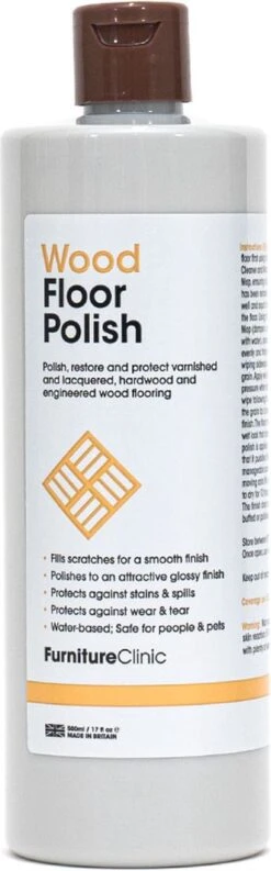 Furniture Clinic - Vernis à Parquet 500ML (bon Pour 80M³) - Vernis à Parquet - Pour Tous Les Sols En Wood - Maintenance