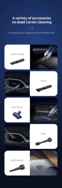 Cleaner Automatique - Aspirateur - Auto - Souffleur - ES EasyStuff - Aspirateur à Main - Aspirateur Automatique - Sans Fil -Nettoyage Produits Boutique 399x1200