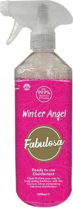 Fabulosa - Winter Angel - Édition Limited - Trigger Spray - 500 ML - Nettoyant Tout Usage - Végétalien - Échantillon Gratuit Inclus