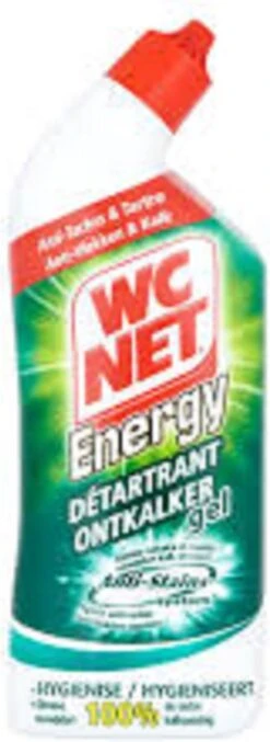 Gel Détartrant WC Net Energy - Anti-taches Et Citron Vert - 750 Ml