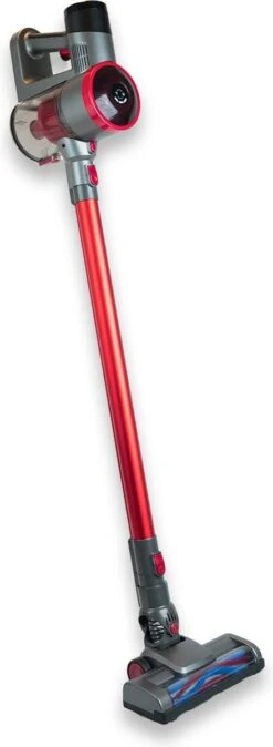 Aspirateur Infinity Goods Stick - Sans Fil - 4 En 1 - Portatif - Batterie Et Chargeur Inclus - Puissance D'aspiration 6500 PA - Sans Sac - Rouge/ Grijs -Nettoyage Produits Boutique 440x1200