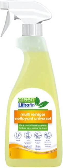 Lithofin GREEN - Multi-Nettoyant Ecologique - Pour Toutes Les Surfaces Résistantes à L'eau - 500ml -Nettoyage Produits Boutique 451x1200