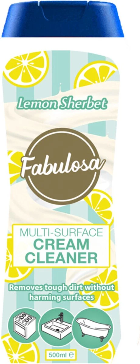 Fabulosa - Nettoyant Multi Surfaces - Sorbet Citron - Crème - 500ml 3 Fabulosa - Nettoyant Multi Surfaces - Sorbet Citron - Crème - 500ml