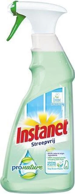 Instanet - Instanet Glas Et Vitres - Sans Traces - ProNature - 4 X 750 ML - Emballage Avantage - Écologique -Nettoyage Produits Boutique 465x1200
