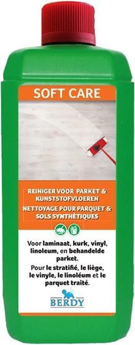 Soft Care - Nettoyant Puissant - PLANCHERS STRATIFIÉS, PARQUETS ET PLASTIQUES - Berdy - 1L 3 Soft Care - Nettoyant Puissant - PLANCHERS STRATIFIÉS, PARQUETS ET PLASTIQUES - Berdy - 1L