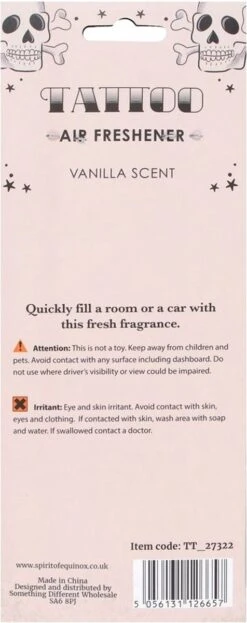 Something Different Désodorisant Tattoo Refuse To Sink Ship Vanilla Multicolore -Nettoyage Produits Boutique 476x1200 1