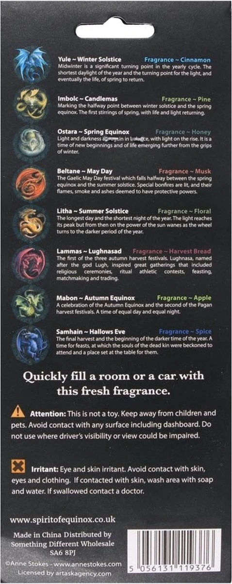 Something Different Désodorisant Imbolc Par Anne Stokes Multicolore 5 Something Different Désodorisant Imbolc Par Anne Stokes Multicolore – Image 3