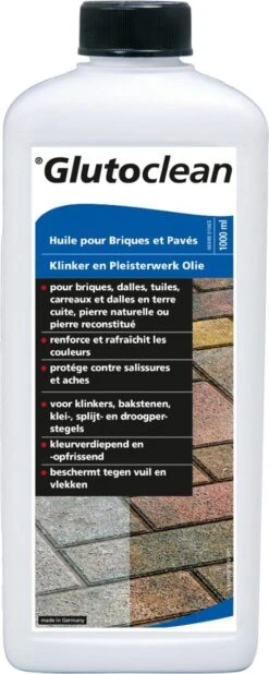 Glutoclean Clinker Et Huile De Pavage - Couleur Rafraîchissante - Protège Contre La Saleté - 1 Litre