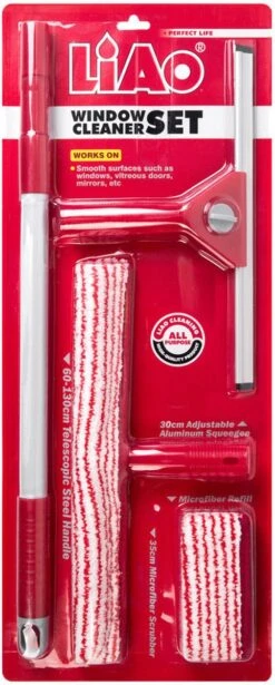Essuie-glace 5 Pièces Decopatent® Avec Poignée Télescopique - Lavage Professionnel Des Fenêtres - Glasreinigingset Poignée Extensible Déclencheur De Fenêtre -Nettoyage Produits Boutique 482x1200 2