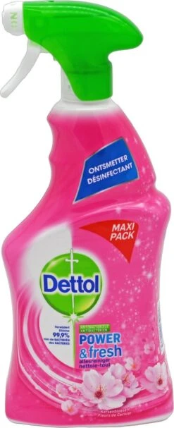 Dettol - Spray Nettoyant Tout Usage - Fleur De Cerisier - Power & Fresh Multi - Élimine 99,9% De Toutes Les Bactéries - Maxi-pack 750 Ml - -Nettoyage Produits Boutique 488x1200 1