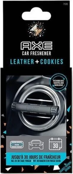 Axe Désodorisant Cuir + Cookies Aluminium Noir / Argent 3 Pièces