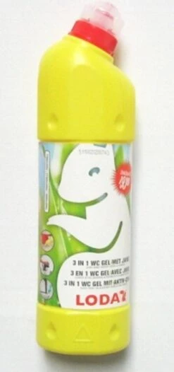 Gel Toilette Loda 3 En 1 Javel - Citroen - 6 X 750 Ml - Blanchit, Nettoie Et Désodorise