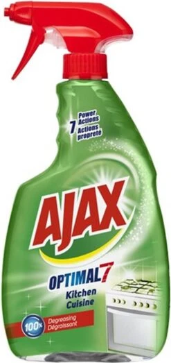Ajax® Ajax Kitchen Cleaner Optimal7 - Spray Cuisine 600ml - 100% Dégraissant Pour La Cuisine