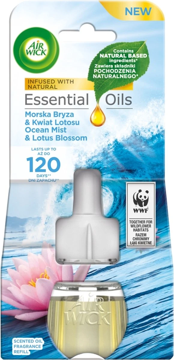 Recharge Désodorisant Electrique Huiles Essentielles Breeze De Mer Et Fleur De Lotus 19 Ml 3 Recharge Désodorisant Electrique Huiles Essentielles Breeze De Mer Et Fleur De Lotus 19 Ml