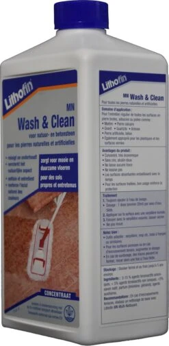 Produit D'entretien Et De Nettoyage Lithofin MN Wash And Clean Bouteille De 1 L