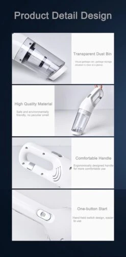 Aspirateur De Voiture Sans Fil YourGoods® 13000Pa - Aspirateur Sans Fil - Aspirateur Sans Sac - Aspirateur Sans Fil - Aspirateur Automatique -Nettoyage Produits Boutique 591x1200