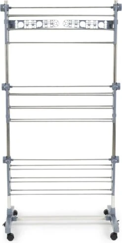 UMUZI CLEANING Grand Séchoir à Linge Pliable à 3 Niveaux, étendoir à Linge Peu Encombrant, Séchoir Pour Linge Mobile Avec Roulettes, 14,49 M Espace D'accrochage. -Nettoyage Produits Boutique 606x1200