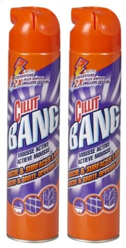 Cillit Bang Mousse Nettoyante Tout Usage Douche Et Grandes Surfaces 2 X 600 Ml -Nettoyage Produits Boutique 612x1200 1