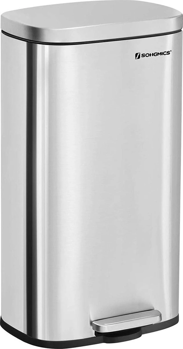 Songmics OrionS | Poubelle Pour La Cuisine | Poubelle 30 L à Pédale | Poubelle à Pédale Avec Bac Intérieur En Plastique | Couvercle à Charnière | Fermeture Douce | Anti-odeur Et Hygiénique | Argent | LTB03NL 9 Songmics OrionS | Poubelle Pour La Cuisine | Poubelle 30 L à Pédale | Poubelle à Pédale Avec Bac Intérieur En Plastique | Couvercle à Charnière | Fermeture Douce | Anti-odeur Et Hygiénique | Argent | LTB03NL – Image 7