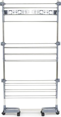 UMUZI CLEANING Grand Séchoir à Linge Pliable à 3 Niveaux, étendoir à Linge Peu Encombrant, Séchoir Pour Linge Mobile Avec Roulettes, 14,49 M Espace D'accrochage. -Nettoyage Produits Boutique 633x1200
