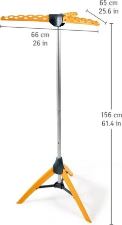 Tatkraft PALM Support De Séchage Pliant à économie D'espace Solide - Vêtements Pliants Simples Séchage De Vêtements - Tatkraft Sèche-linge - Vêtements De Wasrek Pour 42 - Tour à Sec 2 Paniers De Lavage Complets - Pliable -Nettoyage Produits Boutique 651x1200